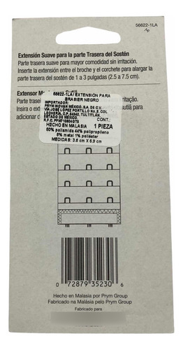 Extensión Suave 50mm Parte Trasera Sostén Brasiere Dritz 5cm