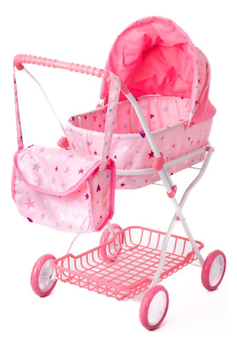 Coche Cuna De Muñecas Rainbow®. Viene Con Bolso