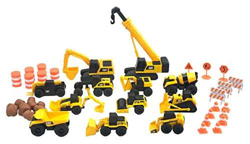 Set De Juego Mega Cat Little Machines Con Grúa-excavadora Xl