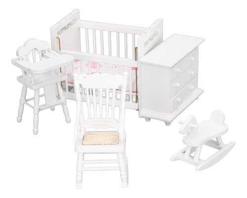 1:12 Casa De Muñecas Muebles De Bebé Modelo Conjunto Mini.