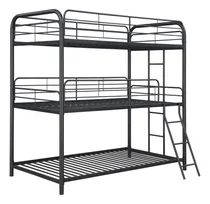 Comprar Garner Full Over Twin Over Full Triple Bunk Bed Gunmetal
