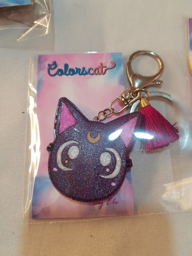 Llavero Gato Luna Sailor Moon Kawaii