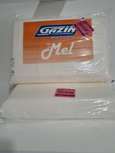 Travesseiro Retangular 100%algodão 60x40cm Espumahipermacio Cor Bege