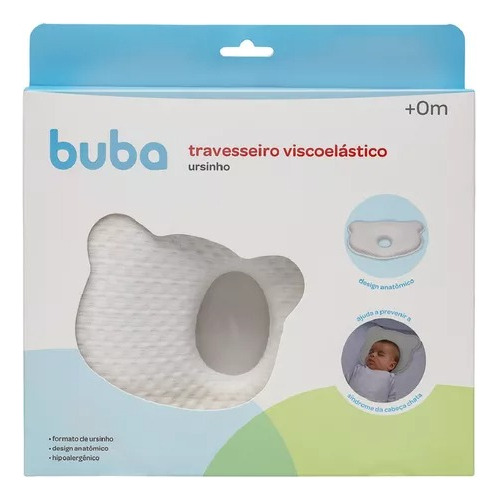 Almohada Anti Cabeza Plana Oso Ergonomica Kikkaboo- Mvd Kids