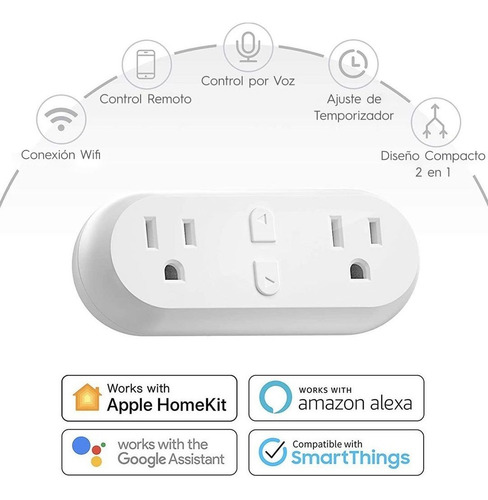 Enchufe Inteligente Wifi - Apple Homekit, Alexa Y Google