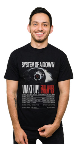 Remera System Of A Down Gira 2025 Calidad Premium