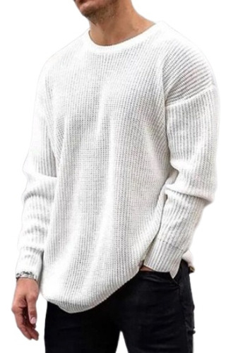 Kintting - Jersey De Lana Maciza Para Hombre Camiseta