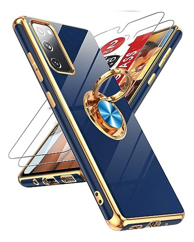 Funda Para Galaxy S20-fe-5g Azul Suave Protective