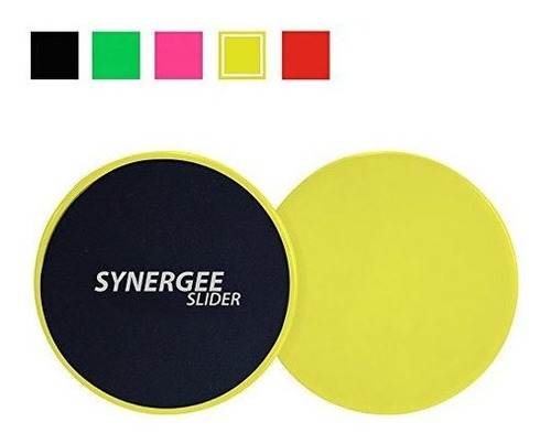 Synergee Deslizamiento Discos Core Sliders Doble Cara Uso En