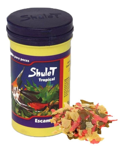 Alimento Escamas Shulet Tropical 40g Peces De Agua Tropical