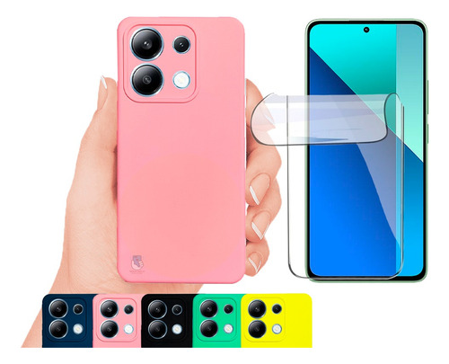 Funda Case Silicon Para Xiaomi Note 13 4g + Hidrogel Pantall