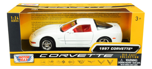 Motormax Toy Motormax 73210 Chevy Corvette C5 Coupe Blanco C