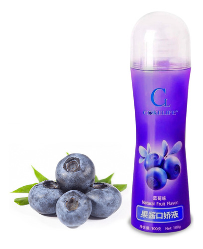 Lubricante Gel Intimo Greenclef De Sabores Comestibles A Base De Agua 100 Ml Sabor Y Aroma A Frutas Arándano