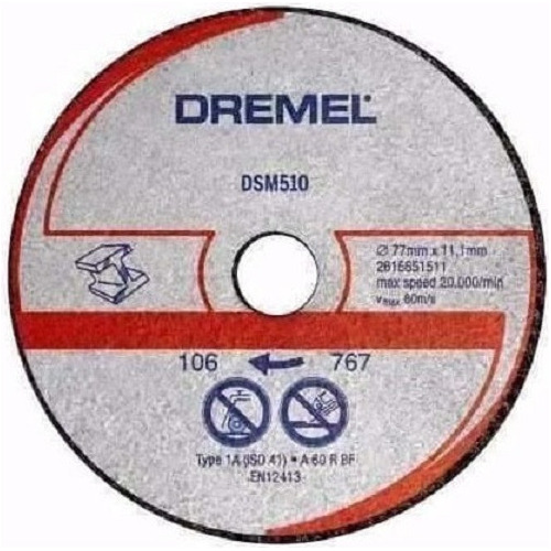 Dremel Saw Max Dsm 510 - 3 Disco De Corte Para Metal