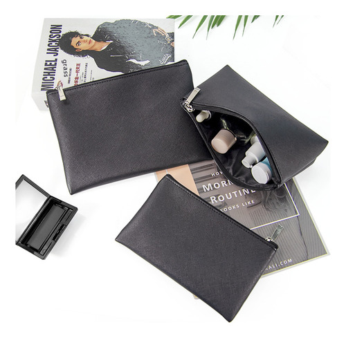 Neceser De Maquillaje Portátil Clutch Pu Alta Calidad