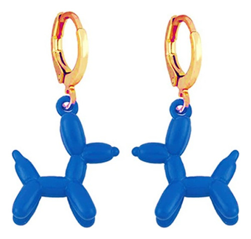 Aretes Perritos Globo Acero Inoxidable