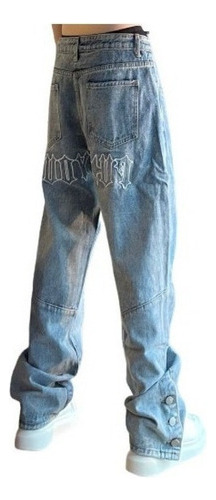 Pantalones Anchos De Hip Hop Street Letter Jeans