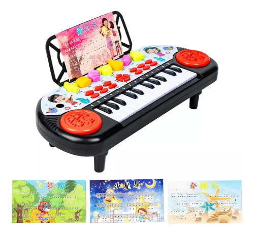 Piano Electrónico Multifuncional Para Niños De 24 Teclas