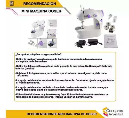 Mini Maquina De Coser Portátil Mini Sewing Machine 4 En1