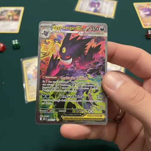 Carta Pokemon Mega Gengar Ex 284/217 Original Copag Novo