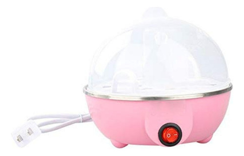 Máquina Processador Egg Cooker Cozedor Ovos Vapor Rosa 110v