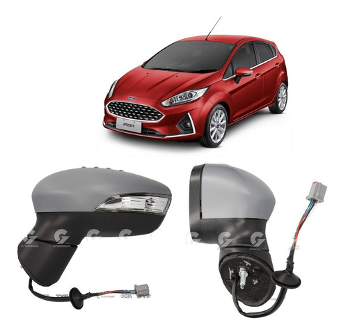 Espejo Ford Fiesta Kinetic Electrico Luz Giro Calefaccionado