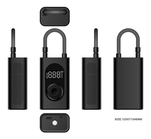 Imagen 3 de 6 de Mini Compresor De Aire Electrico Portatil Kany Recargable