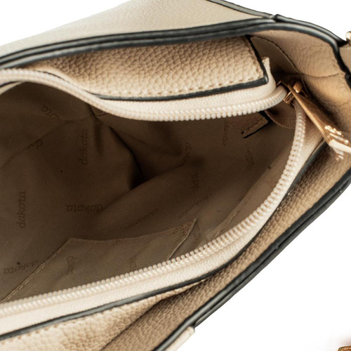 Bolsa Dakota Transversal Feminina Dk175 Cor Bege