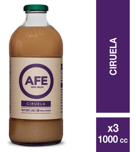 Jugo Afe Ciruela Botella 3x1000cc