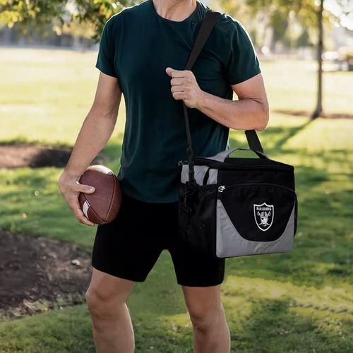 Hielera Nfl Original Diferentes Equipos Para 24 Latas Las Vegas Raiders Mod. 324644