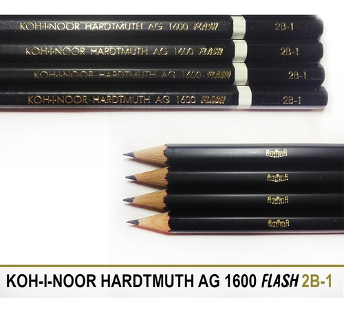 Lápices De Dibujo 2b Y 2h. Marca: Koh I Noor Hardtmuth