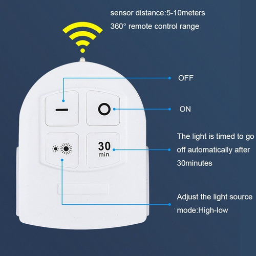 Pack 3 Luz Led Hexagonal Portátil Con Control Remoto Y Timer