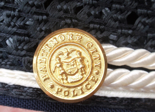 Gorra De Grado De Jefe De Policia De Baltimore Usa (Usado)