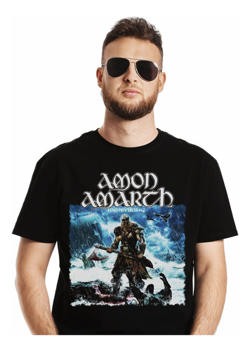 Polera Amon Amarth Jomsviking Metal Impresión Directa