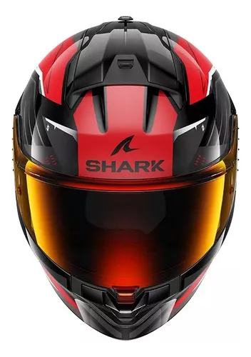 Casco shark rojo sale
