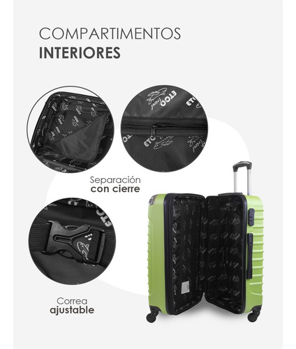 Maleta De Viaje Básica Expandible 24pul Llantas Desmontables
