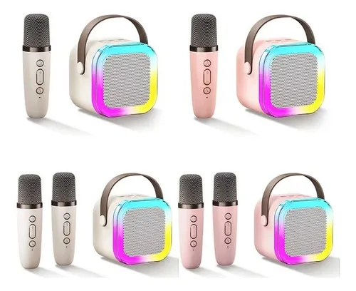 comprar Parlante Karaoke Portátil Smart Shop K12 Led Rgb