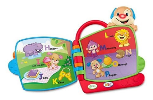 Fisher Price Libro Abc De Perrito Ríe Y Aprende 6 M+