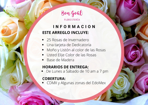 Imagen 2 de 10 de Arreglos Florales Ramos De Rosas Florerias Df Flores