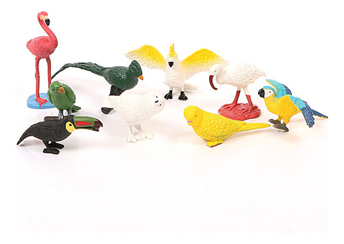 Figuras De Pájaros En Miniatura, 10 Unidades, Minifiguras De