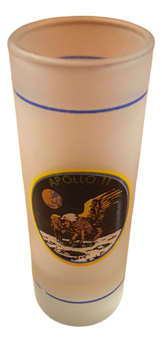 Nasa Apolo 11 Xl Vaso Tall Shot Glass Usa