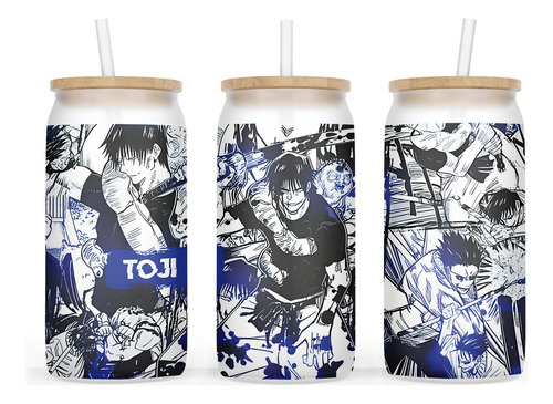 Vaso Glaceado Bambu Starbucks Jujutsu Kaisen Toji Gojo Anime