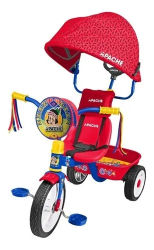 Triciclo Para Ni o Edad 2 A 6 A os Con Toldo Apachemod940