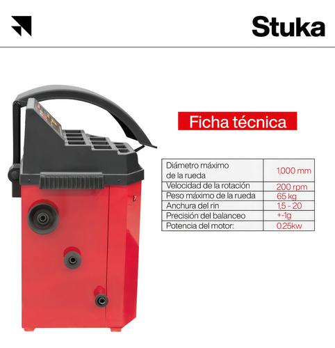 Balanceadora De Llantas Automotriz Stuka Rueda Rin 10 A 24