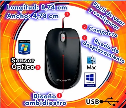 Raton Microsoft Usb Nuevo