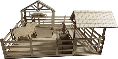 Imagem 1 de 2 de Celeiro Fazenda Em Mdf 3 Mm Sem Pintura Seleiro Fazendinha