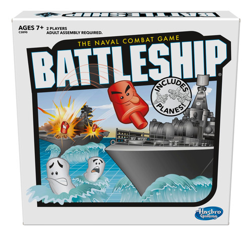 Juego De Mesa De Estrategia Hasbro Gaming Battleship With Pl