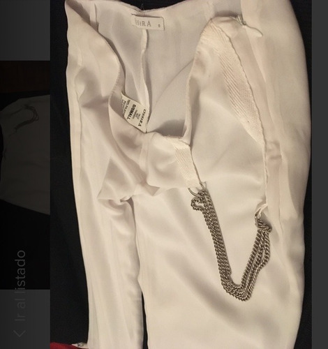 Pantalón Blanco De Vestir Ossira Oxford