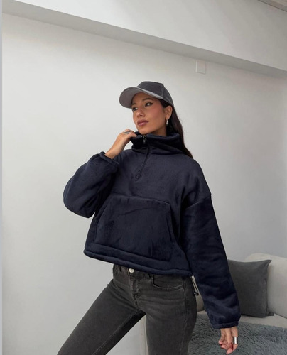 Campera De Peluche Mujer Invierno Abrigo Interior Calentito