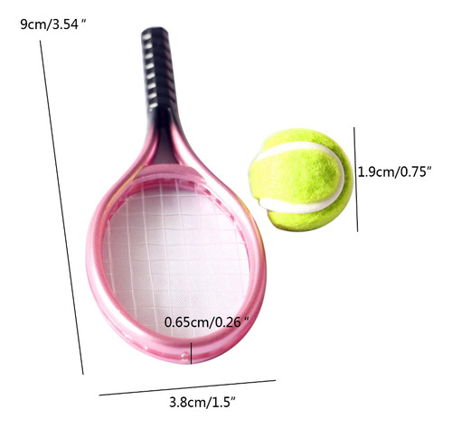 (bl) Set De Maquetas De Tenis Doll House Mini Simulation Spo